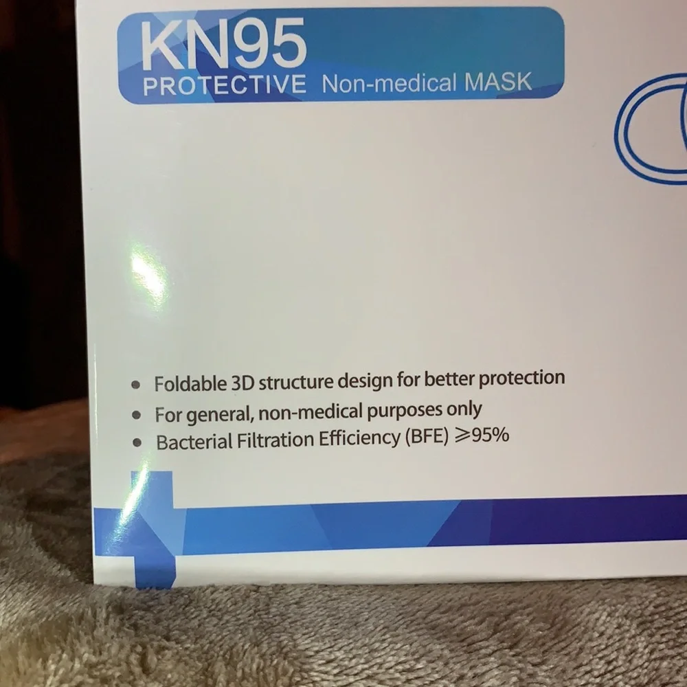 KN95 adult protective face mask 50 count. New